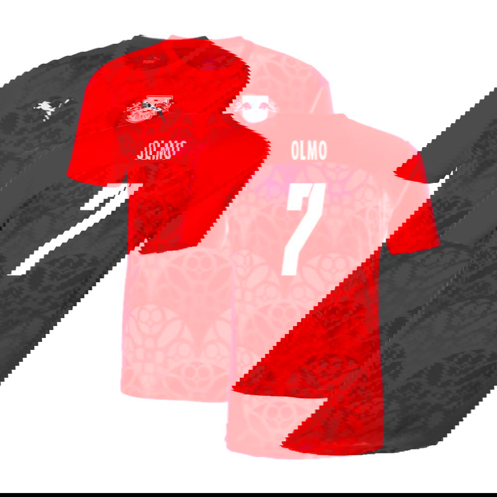 2024-2025 Red Bull Leipzig Pre-Match Shirt (Red) (Olmo 7)