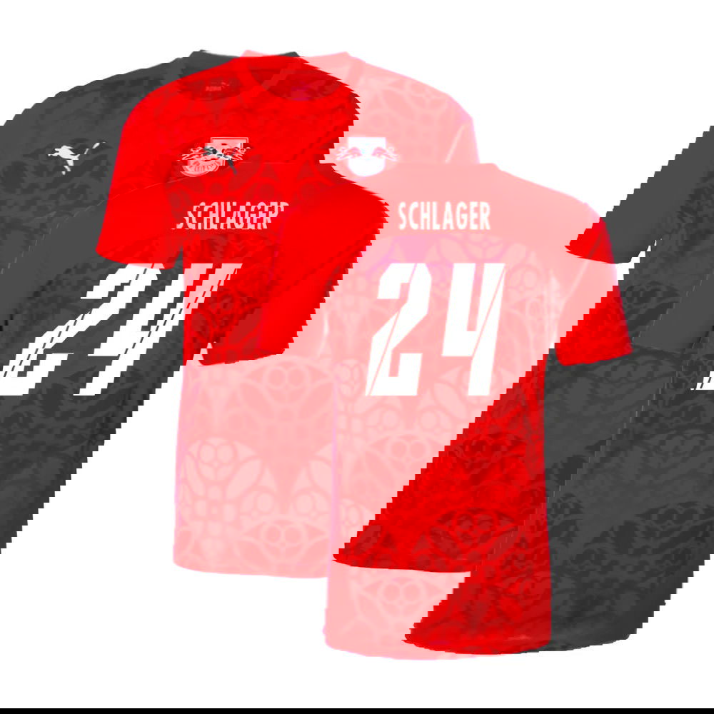 2024-2025 Red Bull Leipzig Pre-Match Shirt (Red) (Schlager 24)