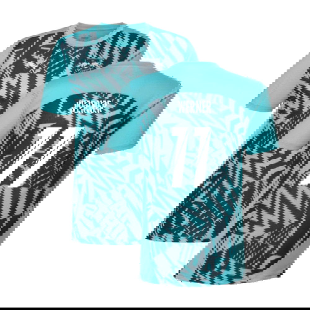 2024-2025 Red Bull Leipzig Pre-Match SS Shirt (Aqua) (Werner 11)