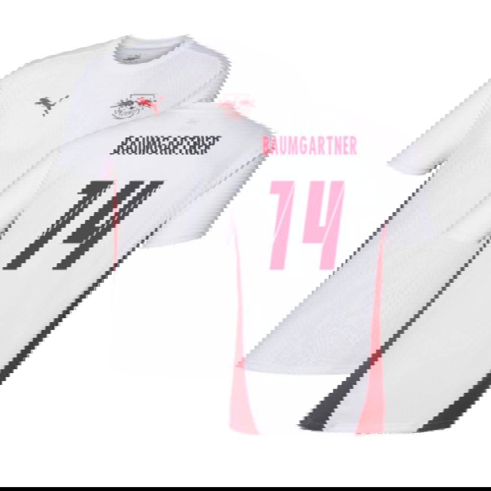 2024-2025 Red Bull Leipzig Training Shirt (White) (Baumgartner 14)