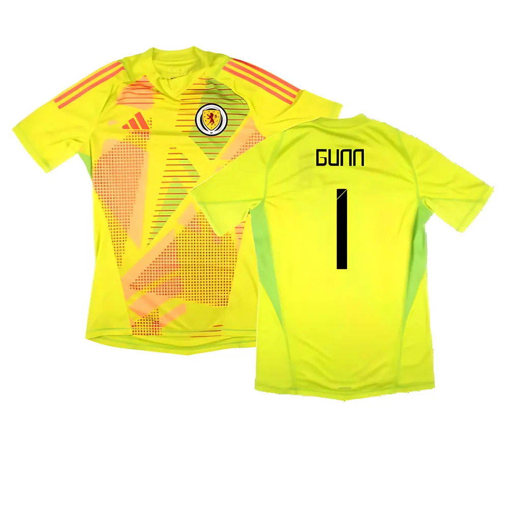 2024-2025 Scotland Home Goalkeeper Shirt (Yellow) (Gunn 1)