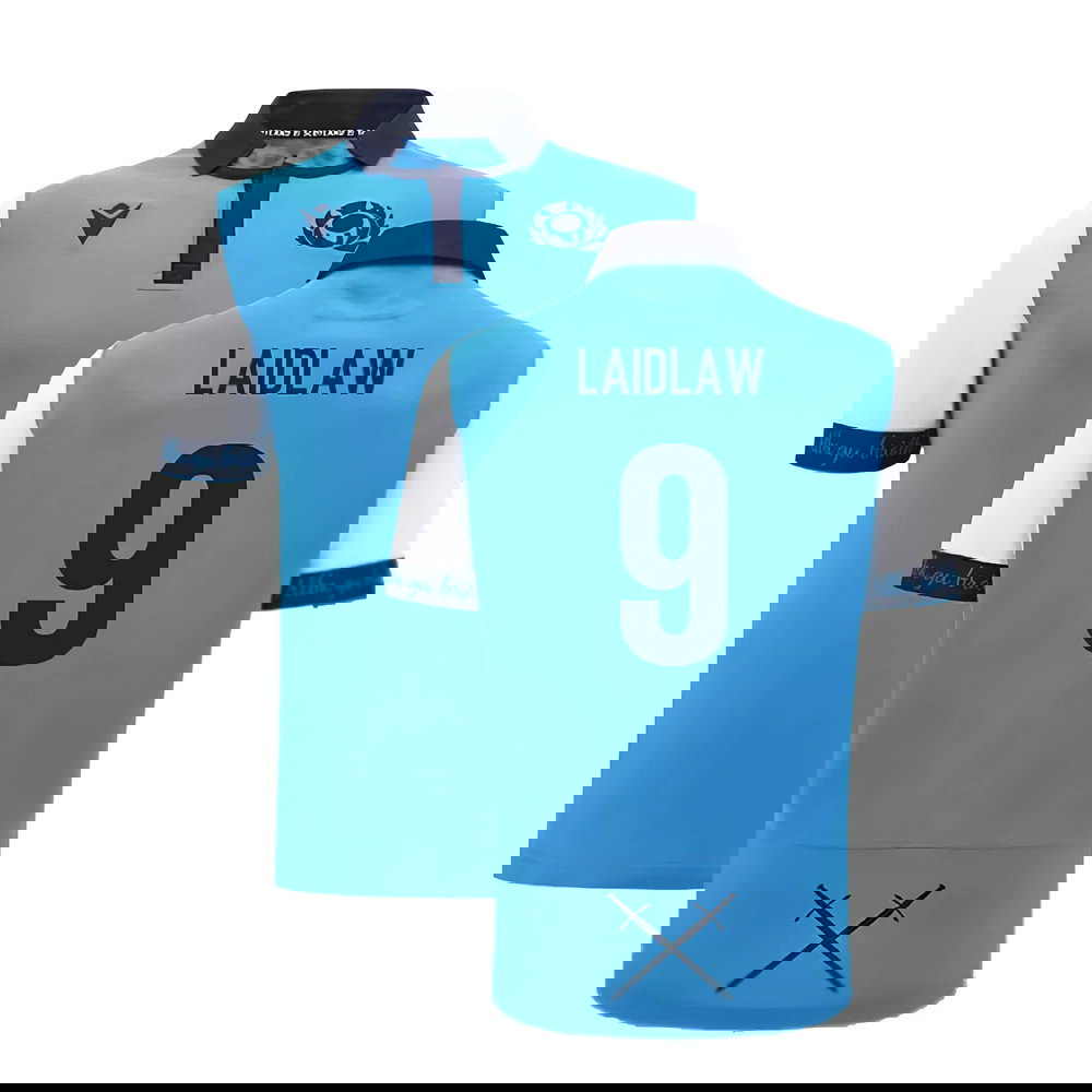 2024-2025 Scotland Rugby Away SS Cotton Shirt (Laidlaw 9)