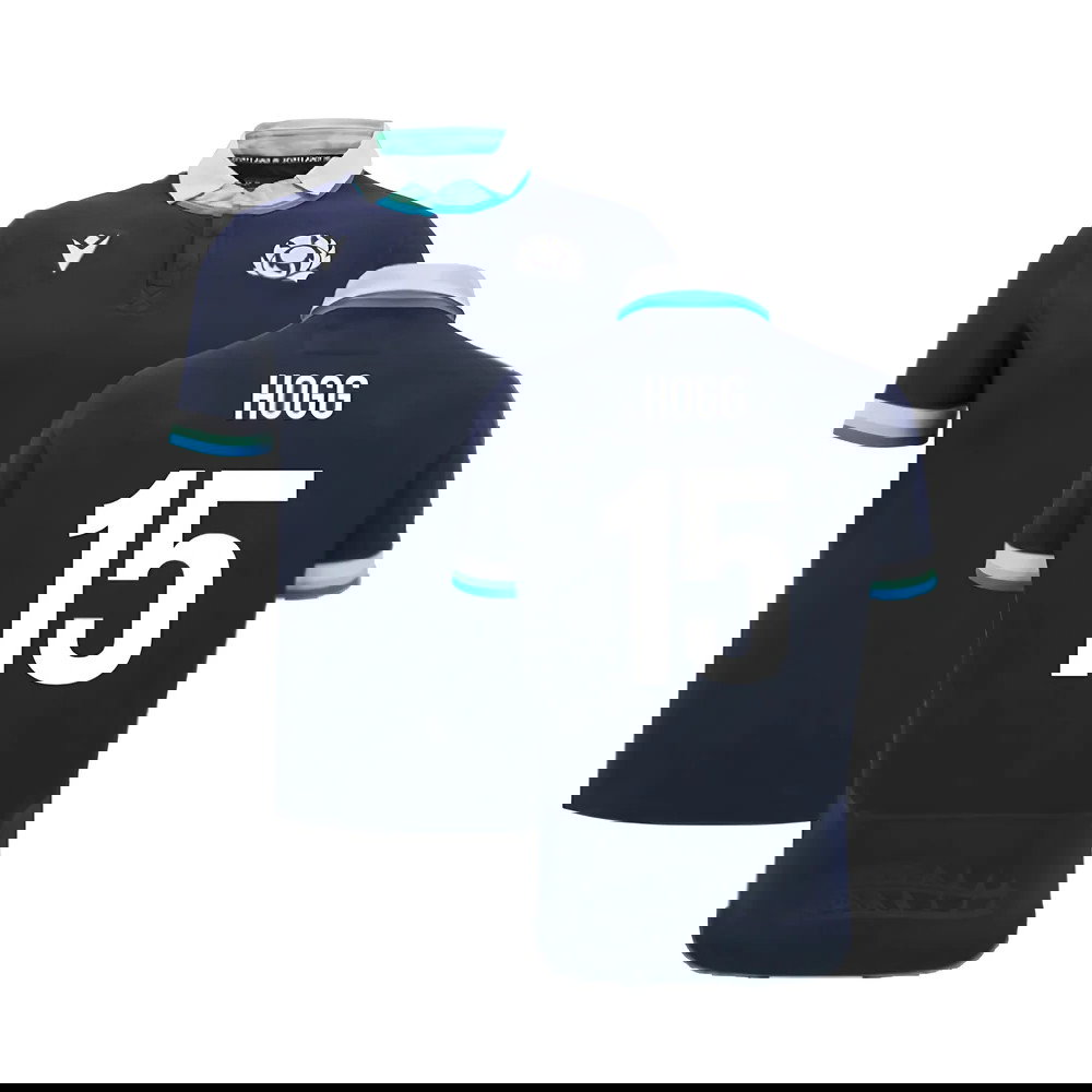 2024-2025 Scotland Rugby Home SS Cotton Shirt (Kids) (Hogg 15)