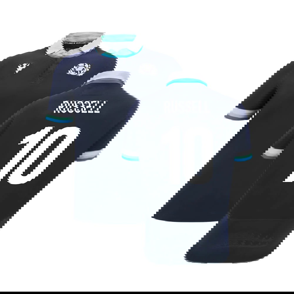 2024-2025 Scotland Rugby Home SS Cotton Shirt (Kids) (Russell 10)