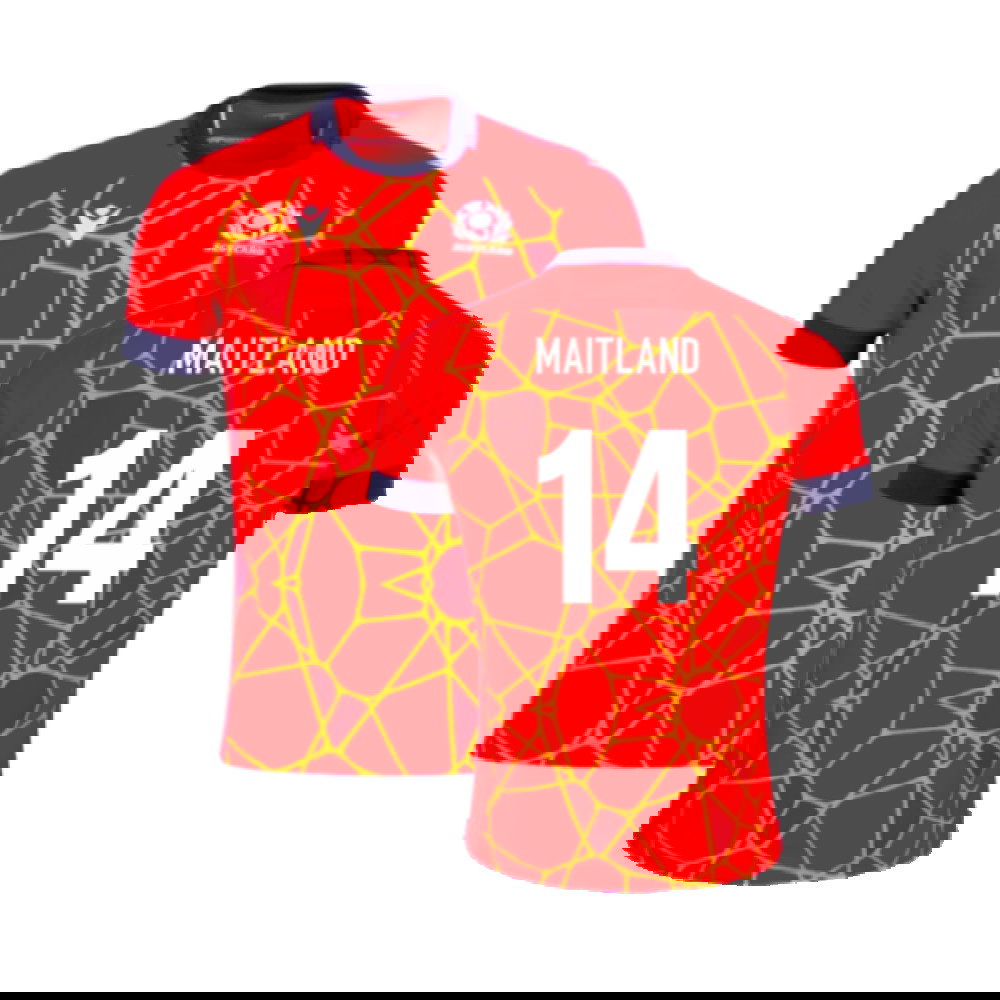 2024-2025 Scotland Rugby Training Jersey (Red) (Maitland 14)