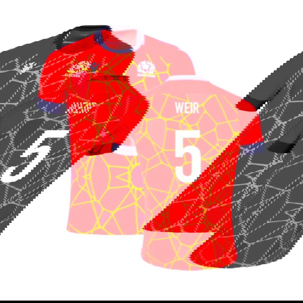 2024-2025 Scotland Rugby Training Jersey (Red) (Weir 5)