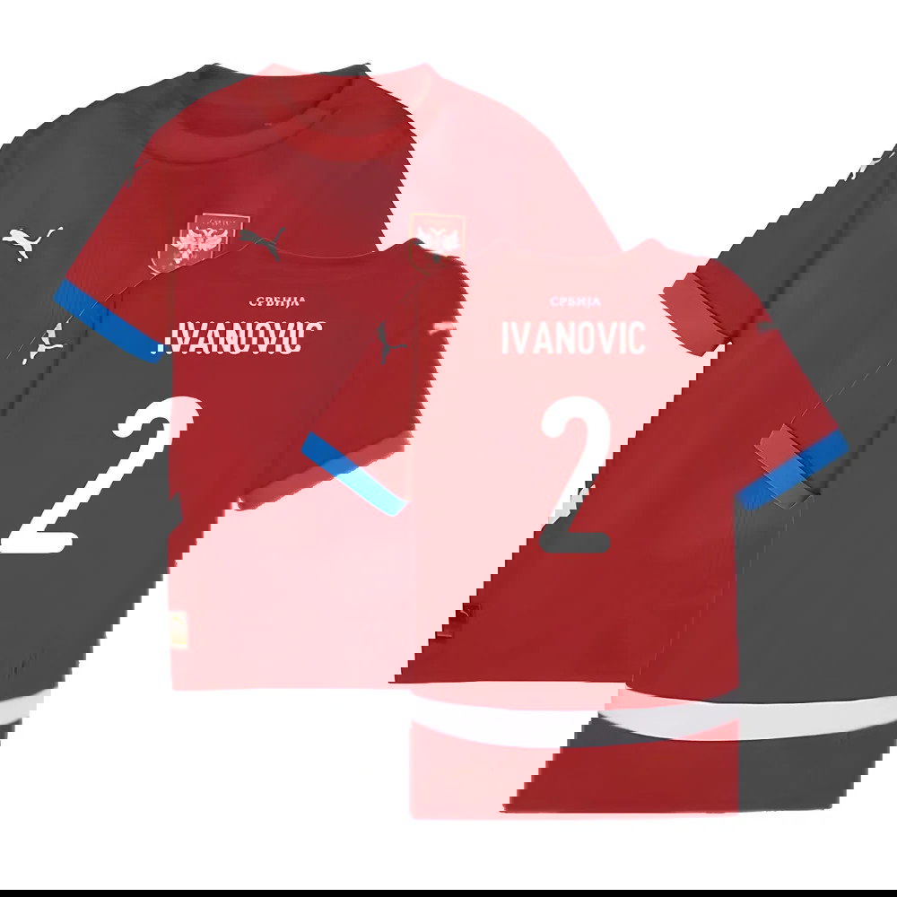 2024-2025 Serbia Home Shirt (Kids) (Ivanovic 2)