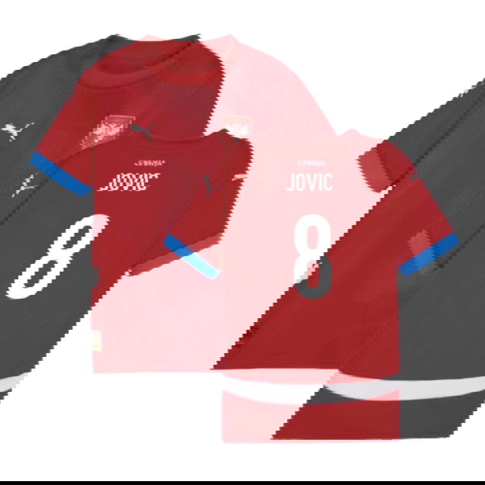 2024-2025 Serbia Home Shirt (Kids) (Jovic 8)