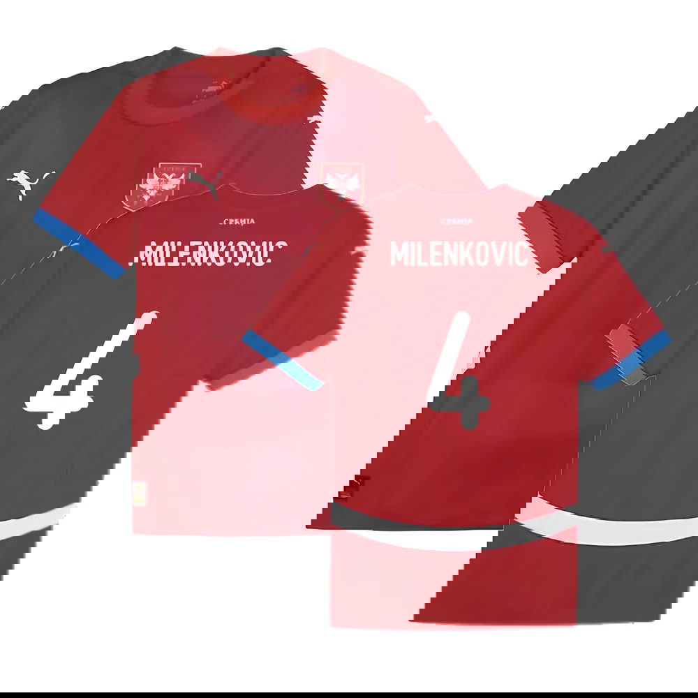 2024-2025 Serbia Home Shirt (Milenkovic 4)