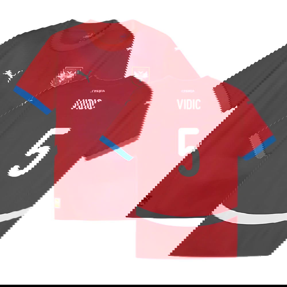 2024-2025 Serbia Home Shirt (Vidic 5)