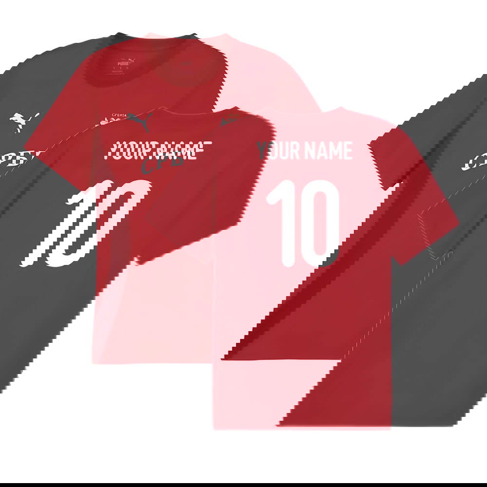 2024-2025 Serbia Pre-Match Jersey (Dark Cherry) (Your Name)