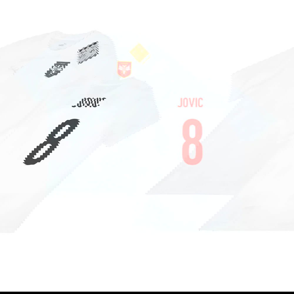 2024-2025 Serbia Training Jersey (White) (Jovic 8)