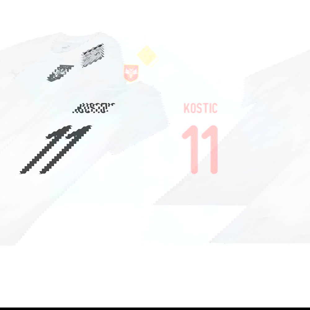 2024-2025 Serbia Training Jersey (White) (Kostic 11)