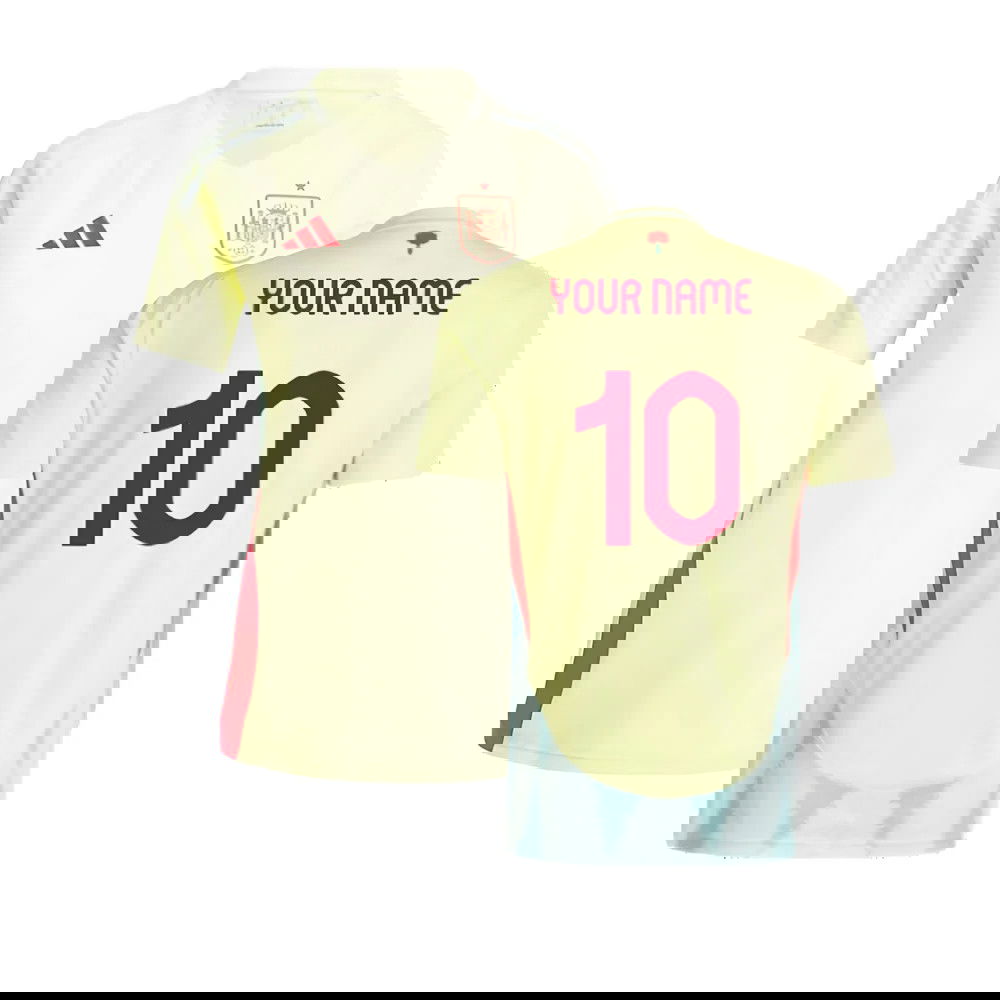 2024-2025 Spain Away Shirt (Ladies) (Your Name)