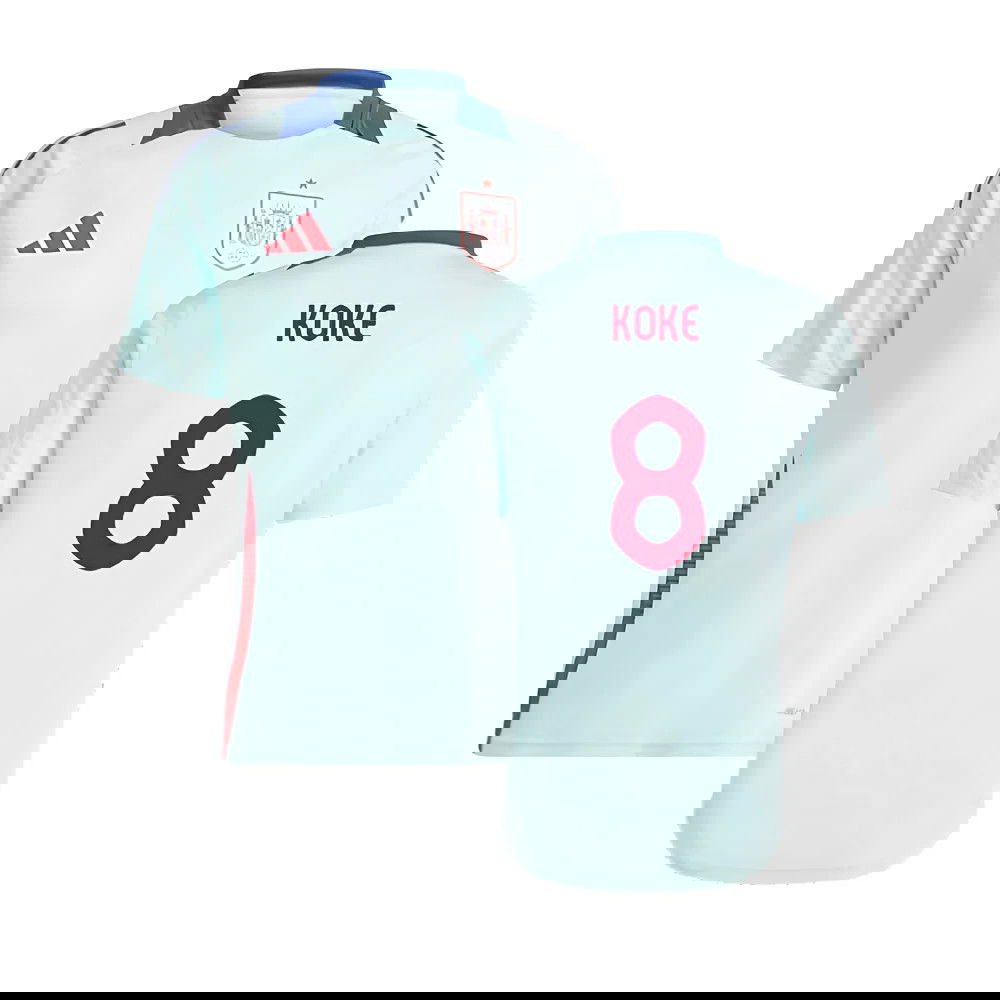 2024-2025 Spain Training Jersey (Halo Mint) (Koke 8)