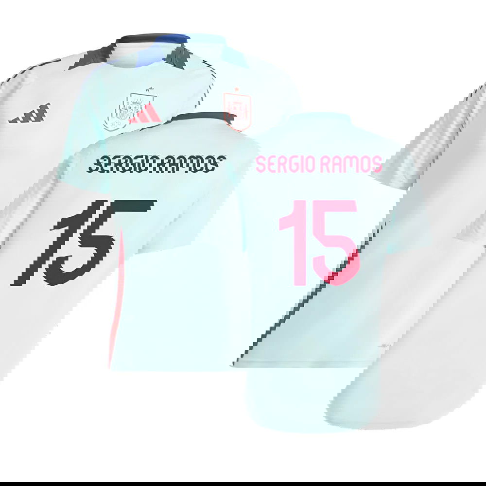 2024-2025 Spain Training Jersey (Halo Mint) (Sergio Ramos 15)