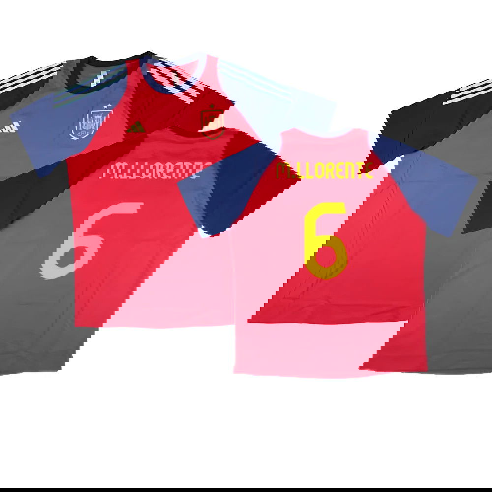 2024-2025 Spain Training Tee (Red) (M.Llorente 6)