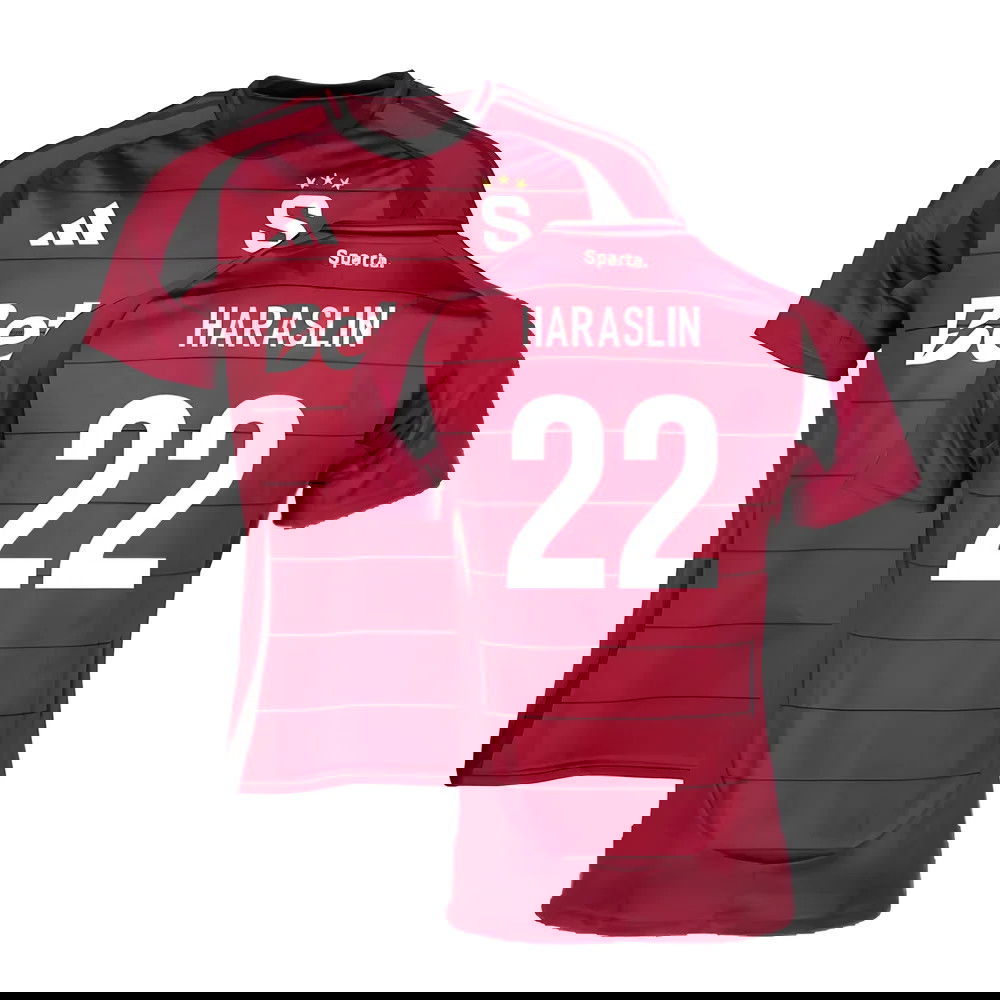 2024-2025 Sparta Prague Home Shirt (Haraslin 22)