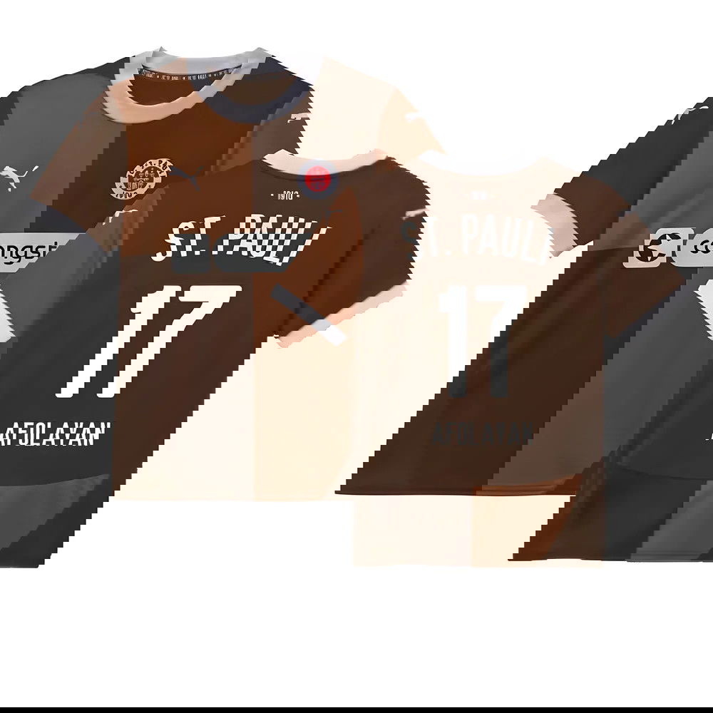 2024-2025 St Pauli Home Shirt (Kids) (Afolayan 17)
