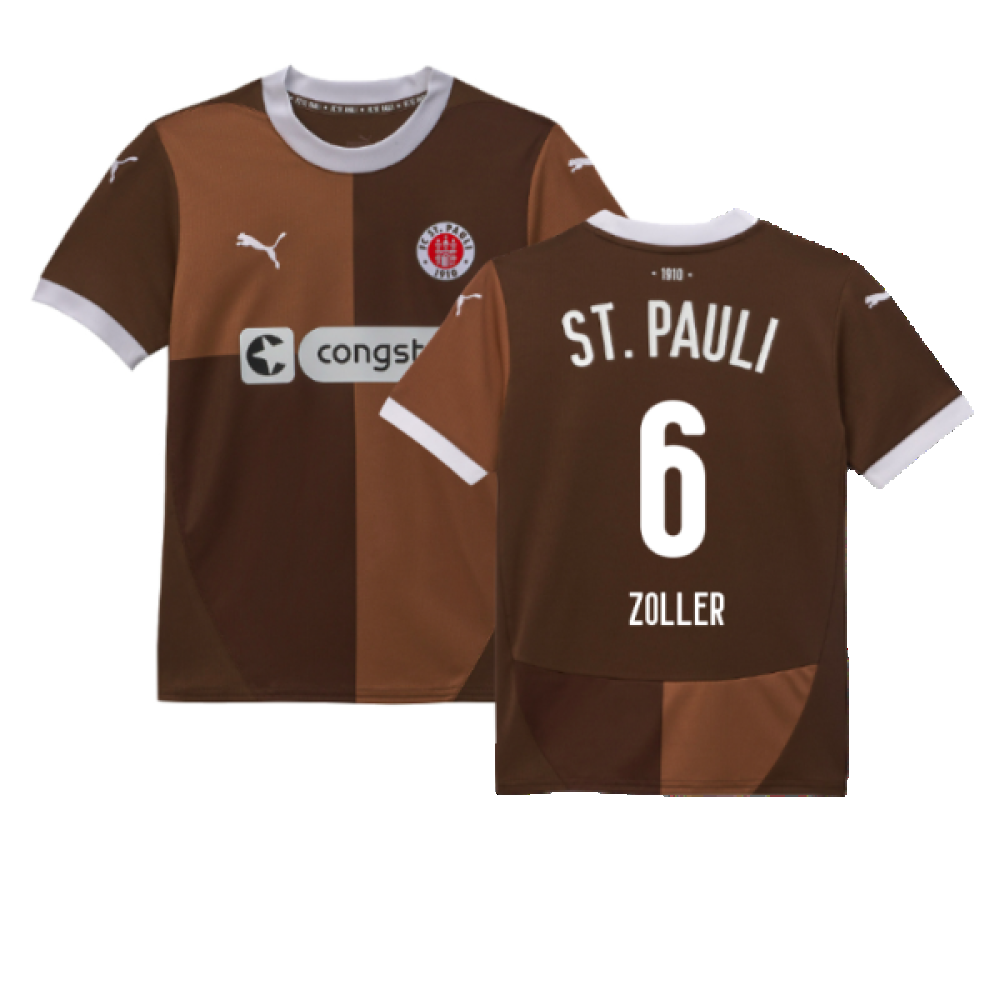2024-2025 St Pauli Home Shirt (Kids) (Zoller 6)