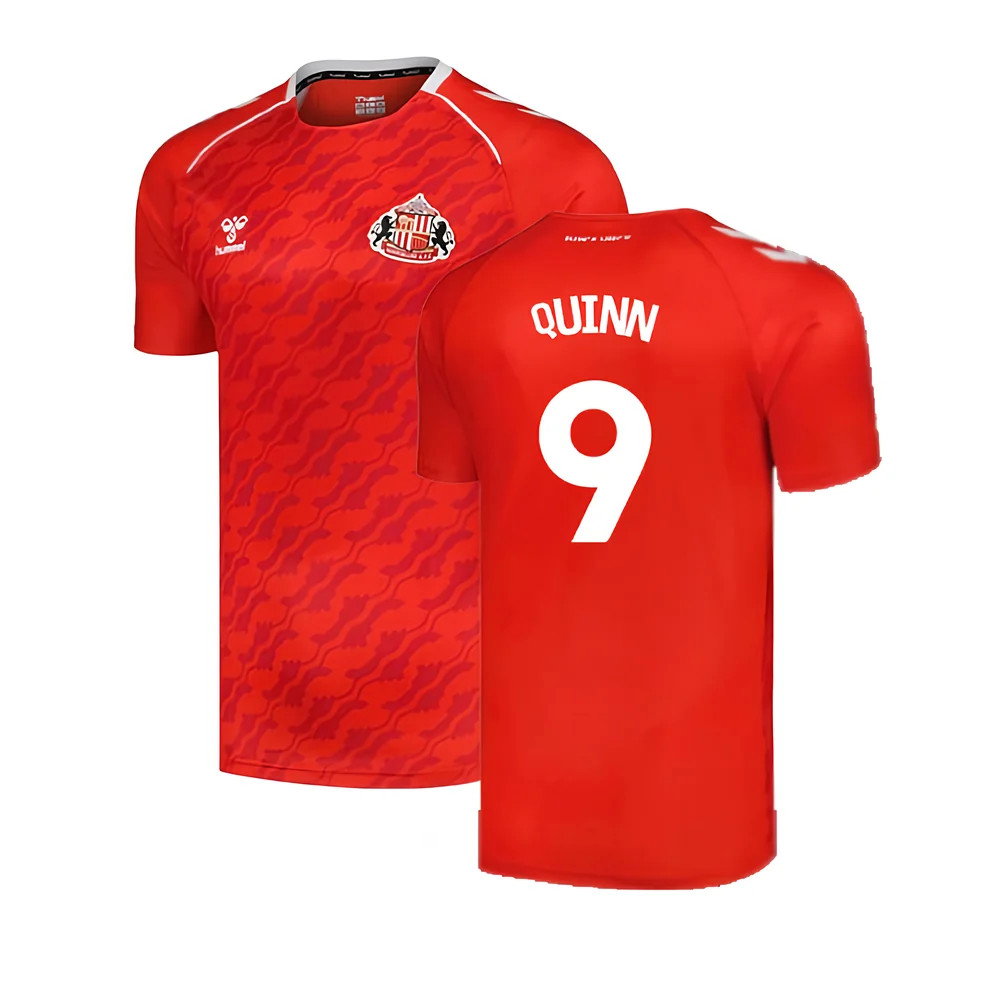 2024-2025 Sunderland Home Pre-Match Shirt (Red) (Quinn 9)