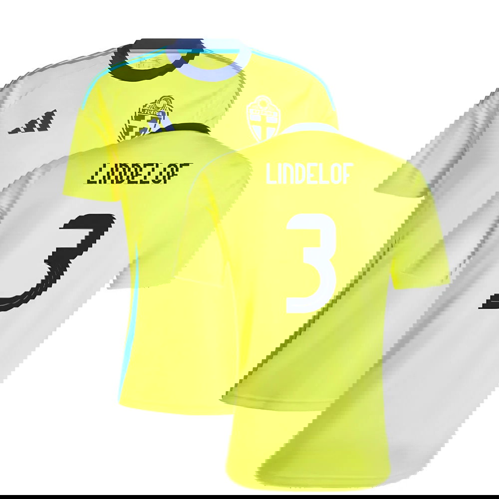 2024-2025 Sweden Home Fan Shirt (LINDELOF 3)