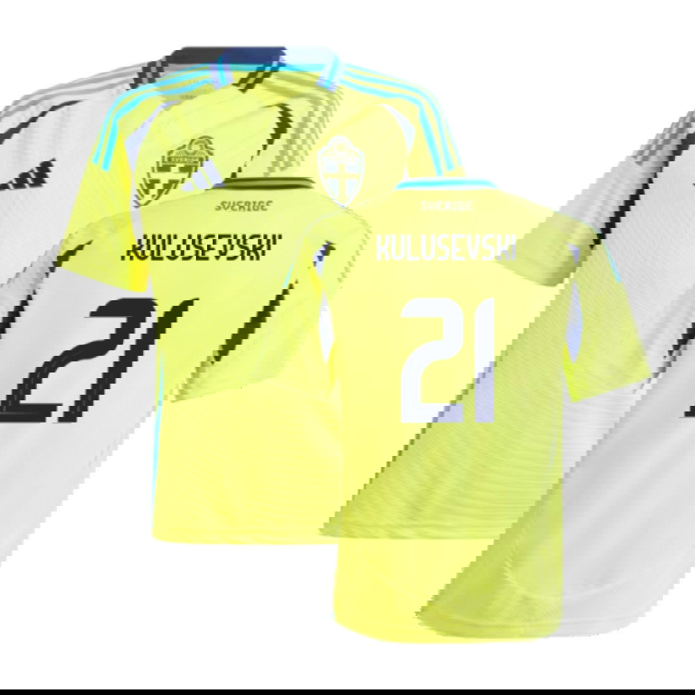 2024-2025 Sweden Home Shirt (Kids) (KULUSEVSKI 21)