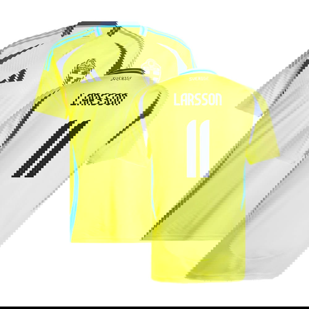 2024-2025 Sweden Home Shirt (LARSSON 11)