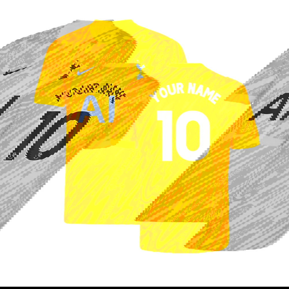 2024-2025 Tottenham Home Goalkeeper Shirt (Orange) - Kids (Your Name)