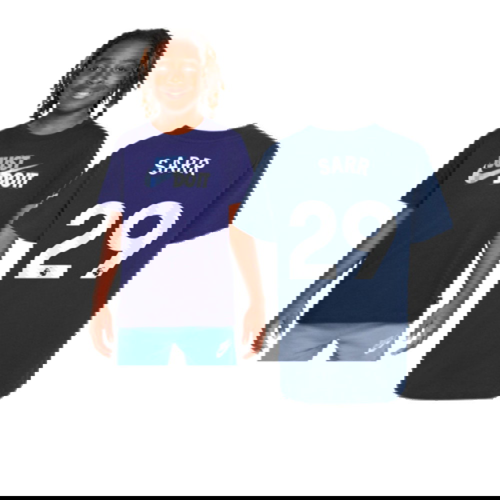 2024-2025 Tottenham Hotspur Just Do It T-Shirt (Navy) - Kids (Sarr 29)