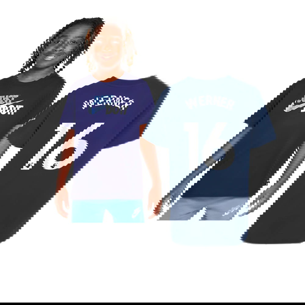 2024-2025 Tottenham Hotspur Just Do It T-Shirt (Navy) - Kids (Werner 16)