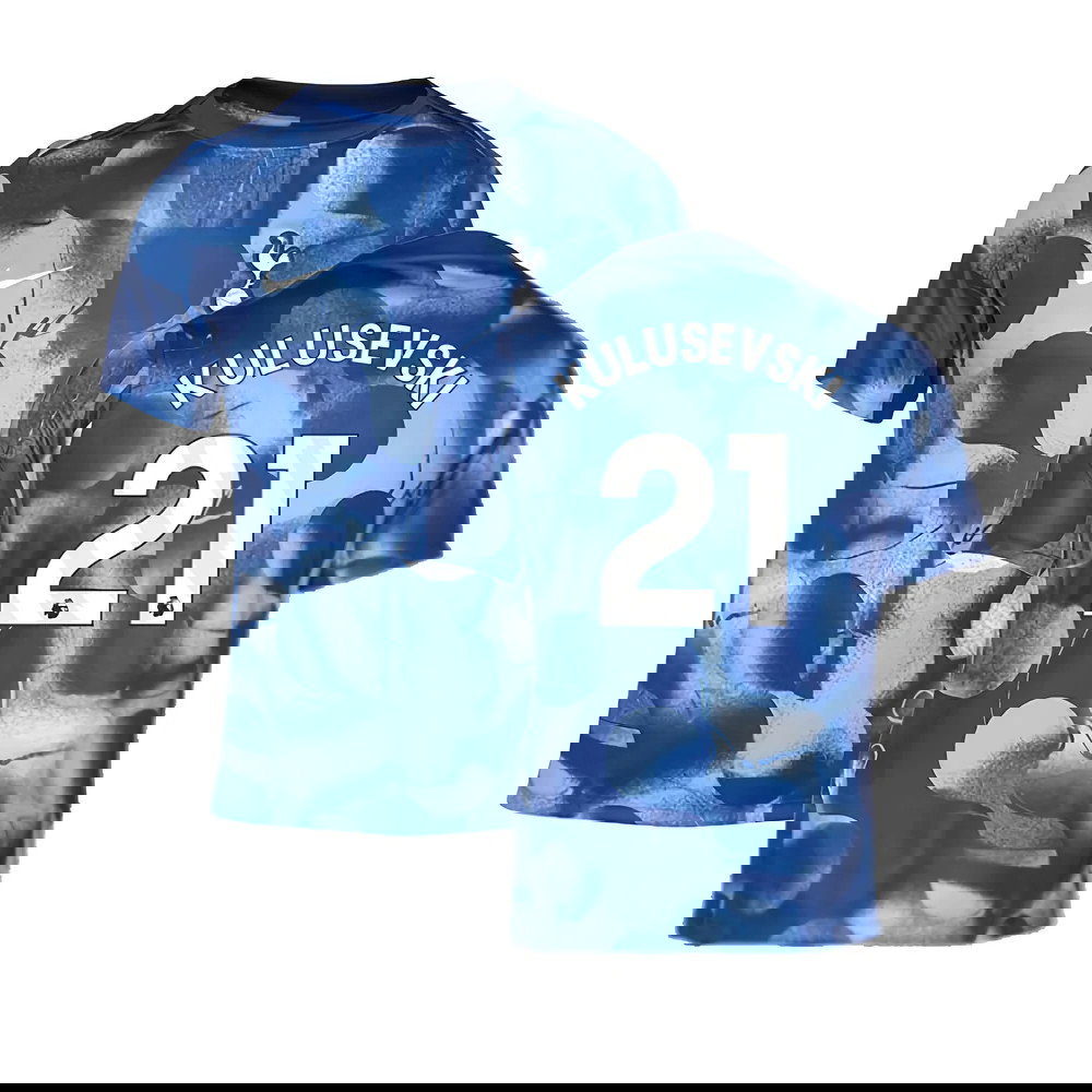 2024-2025 Tottenham Pre-Match Shirt (Binary Blue) (Kulusevski 21)
