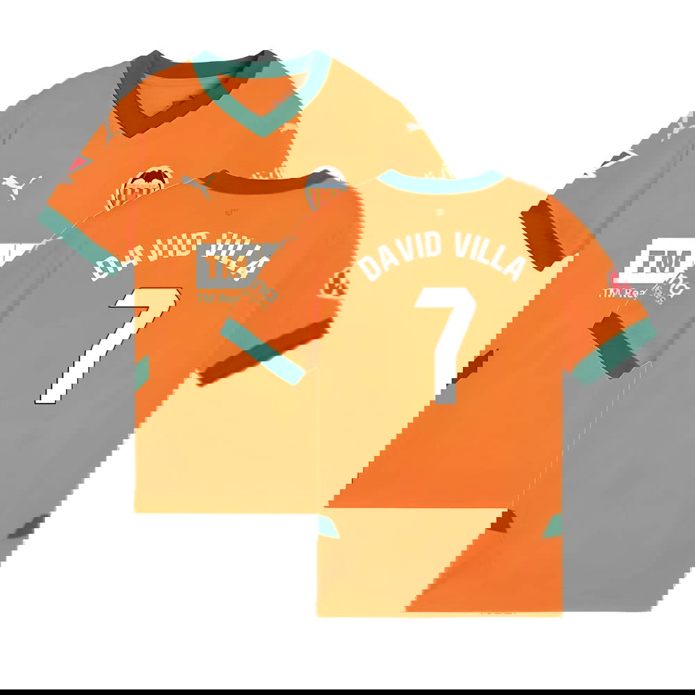 2024-2025 Valencia Third Shirt (David Villa 7)