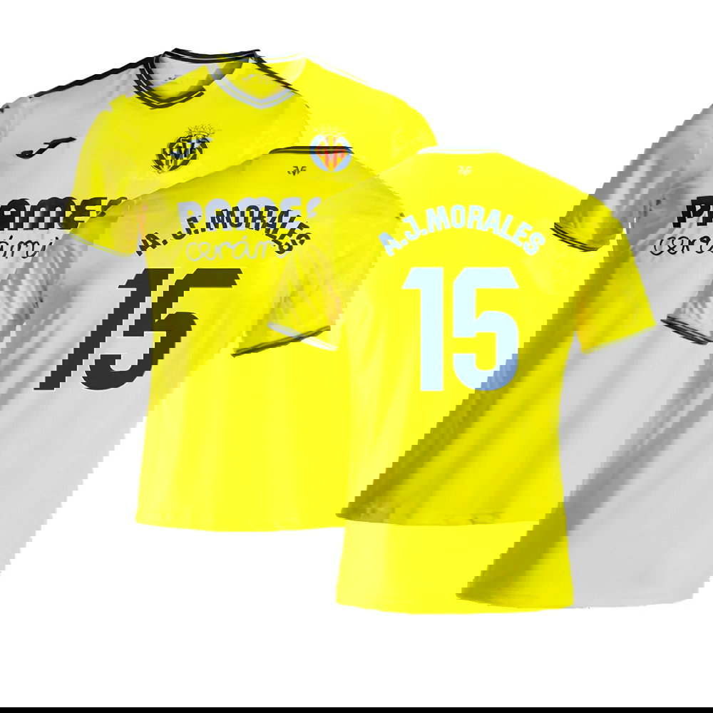 2024-2025 Villarreal Home Shirt (A.J.Morales 15)