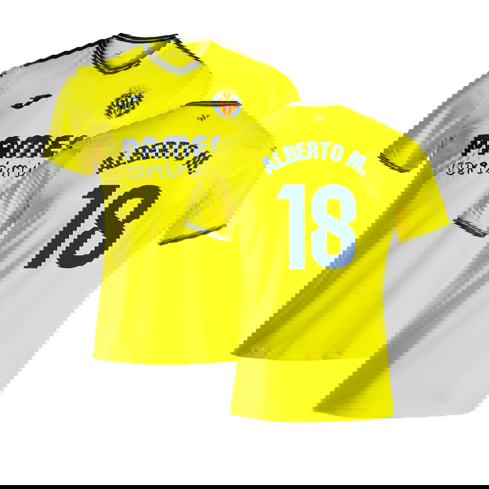 2024-2025 Villarreal Home Shirt (Alberto M. 18)