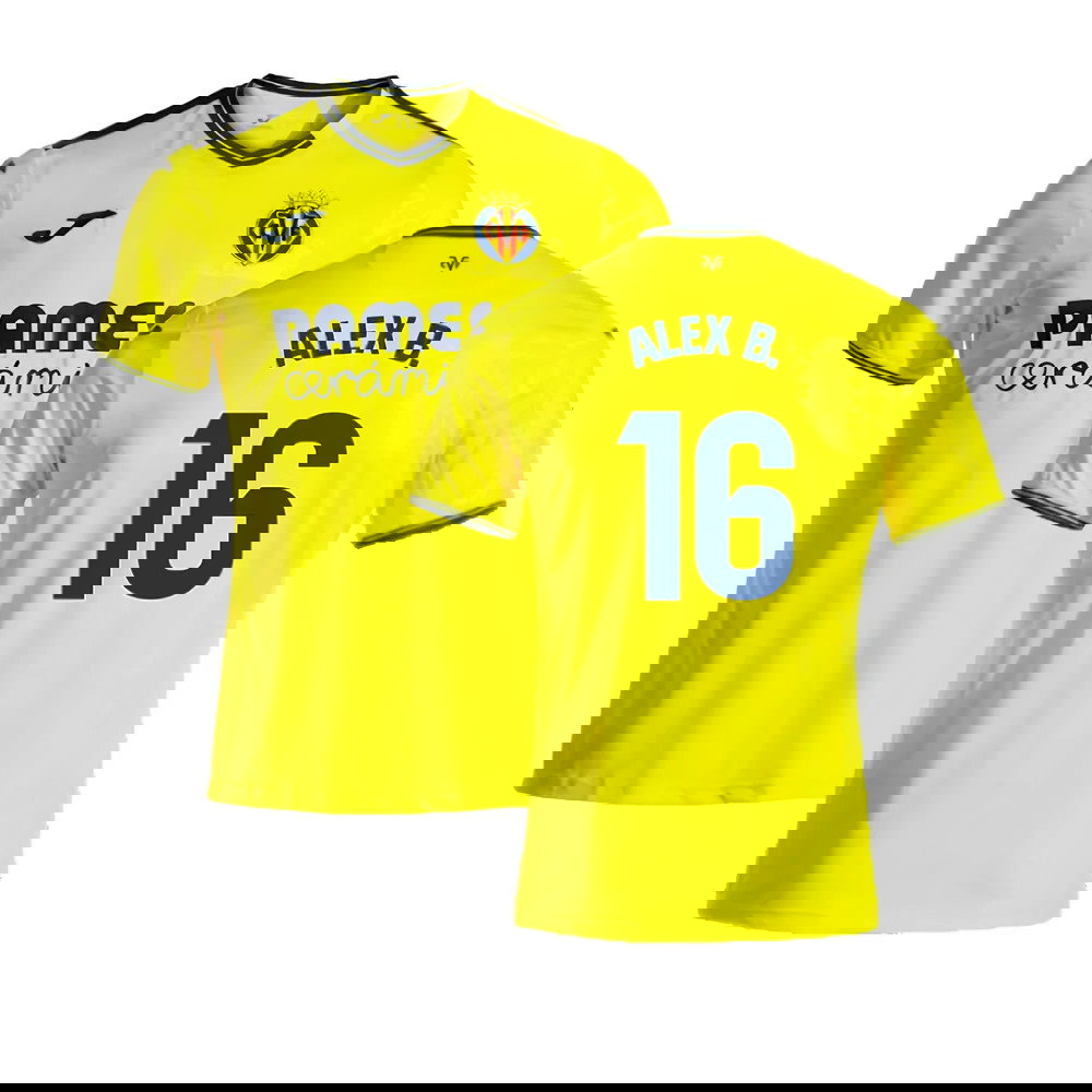 2024-2025 Villarreal Home Shirt (Alex B. 16)