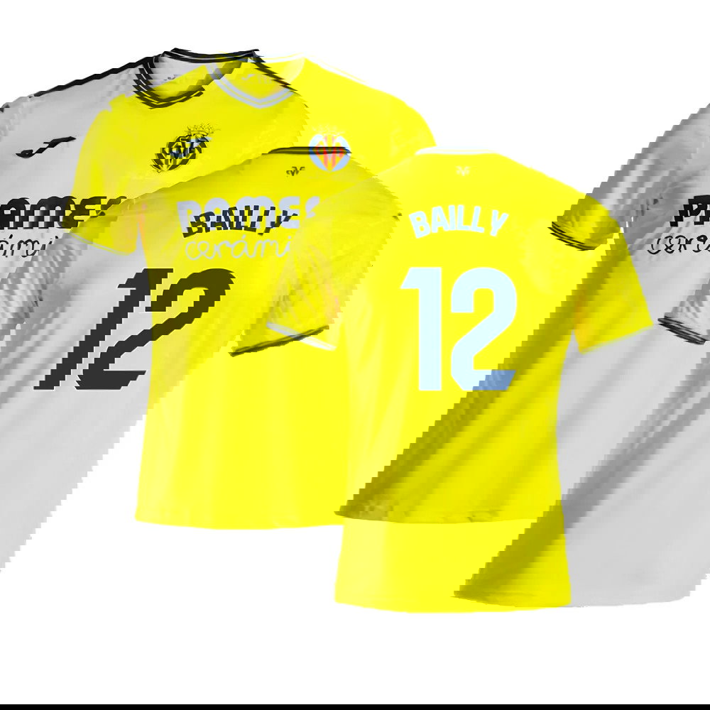 2024-2025 Villarreal Home Shirt (Bailly 12)