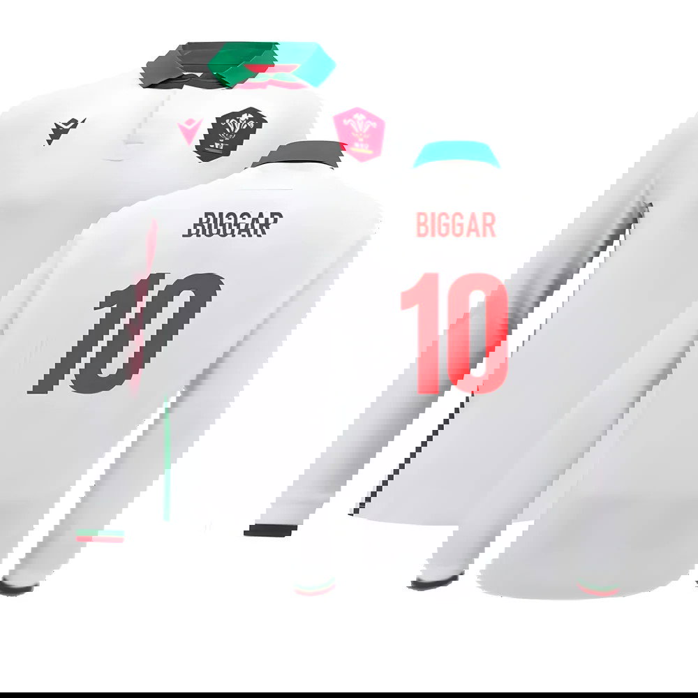 2024-2025 Wales Away Cotton LS Rugby Shirt (Biggar 10)