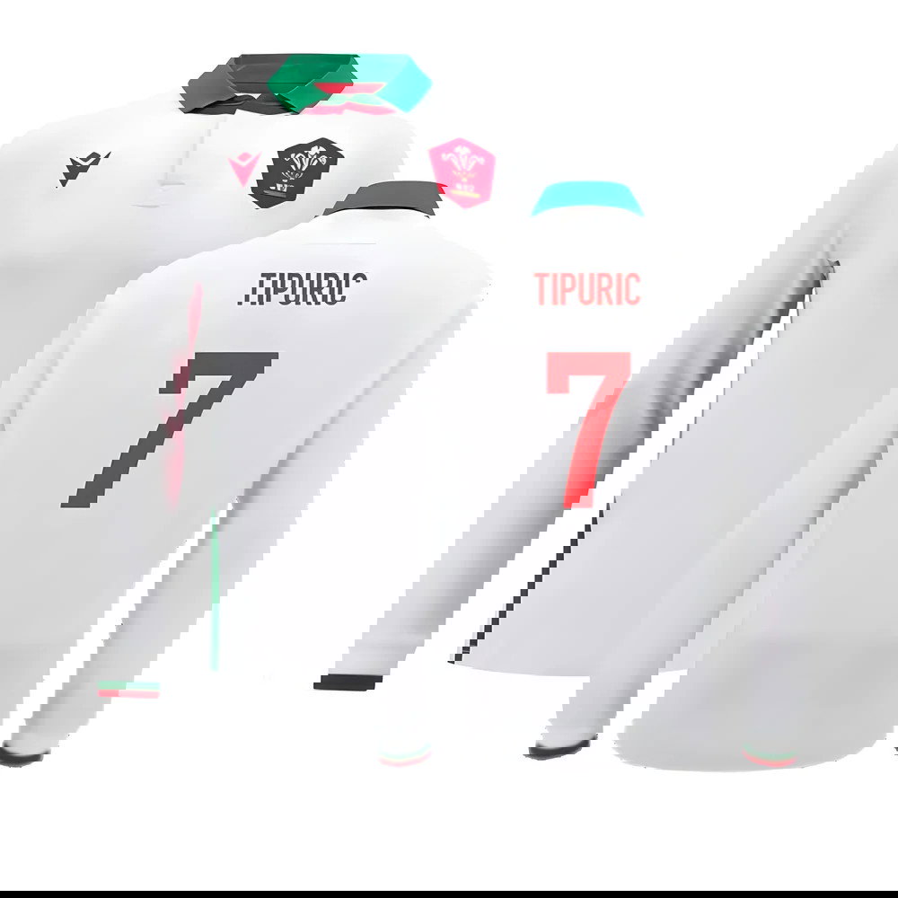 2024-2025 Wales Away Cotton LS Rugby Shirt (Tipuric 7)