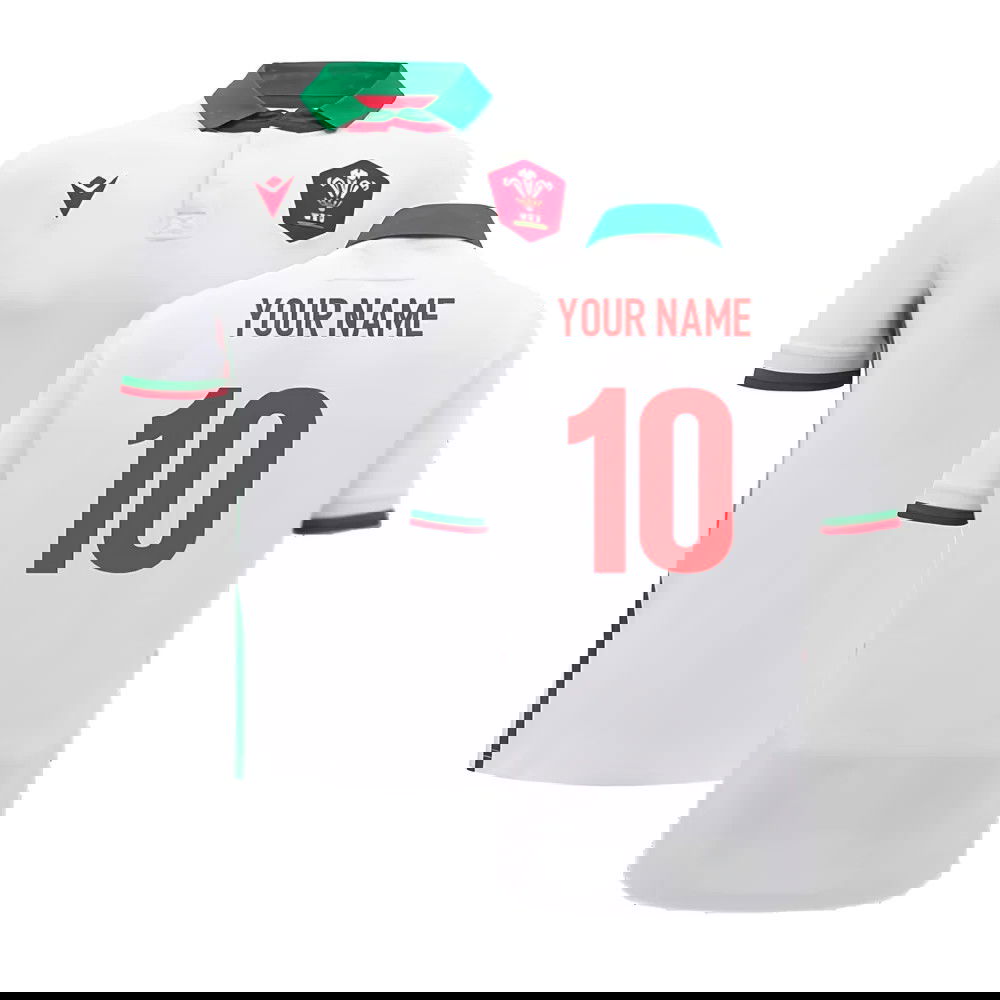 2024-2025 Wales Away Cotton Rugby Shirt (Kids) (Your Name)