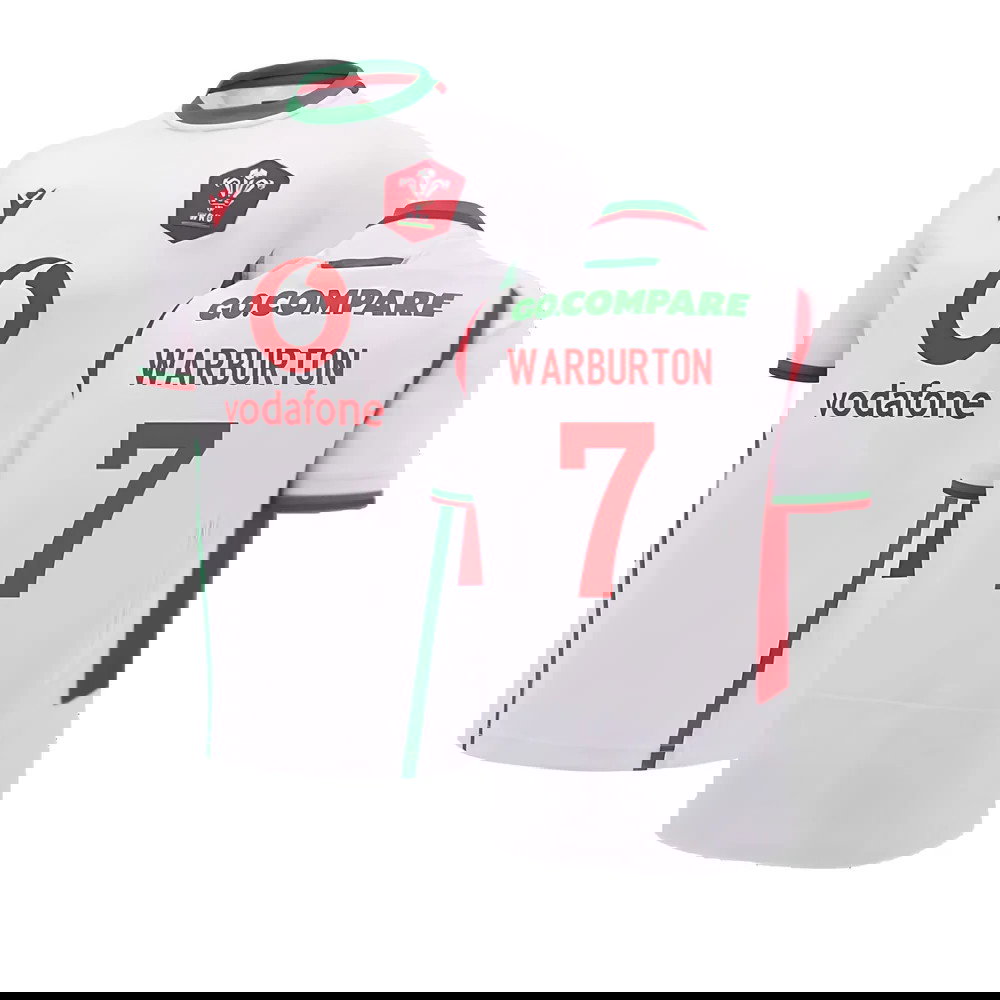 2024-2025 Wales Away Replica Rugby Shirt (Kids) (Warburton 7)