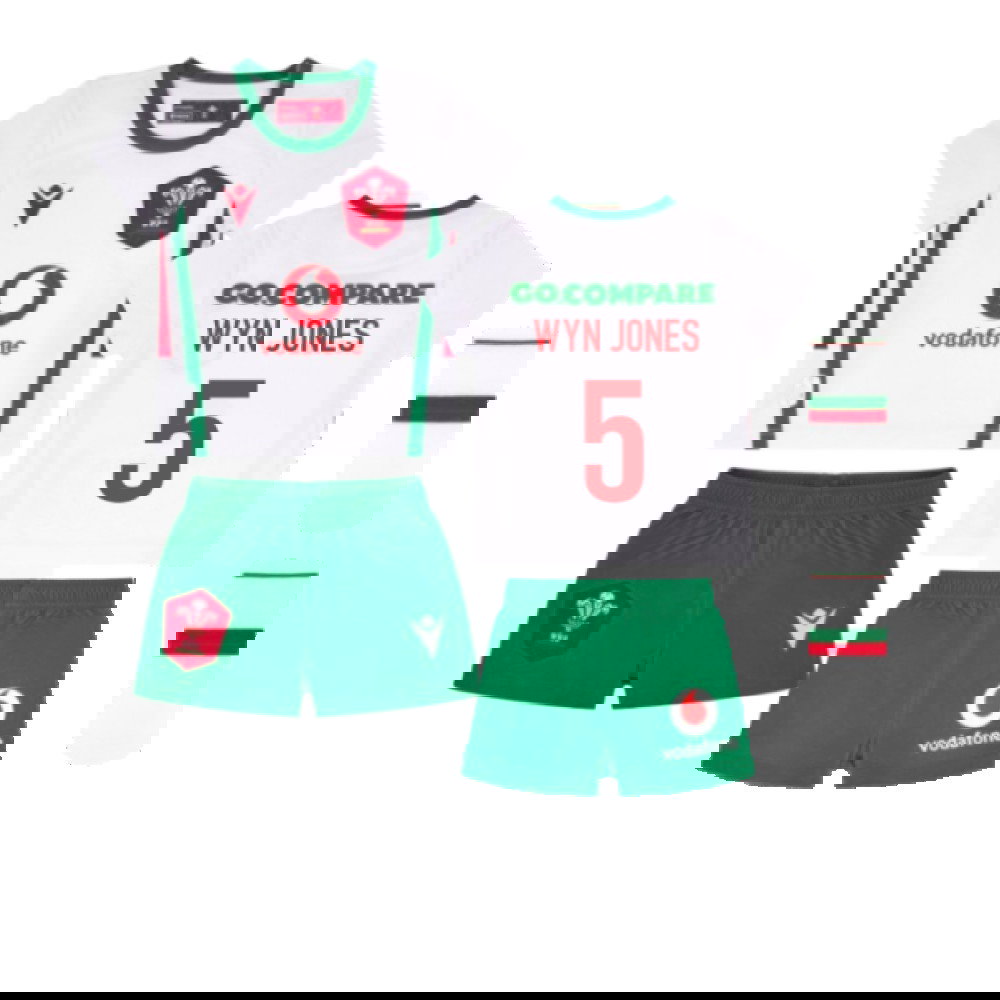 2024-2025 Wales Away Rugby Baby Kit (Wyn Jones 5)