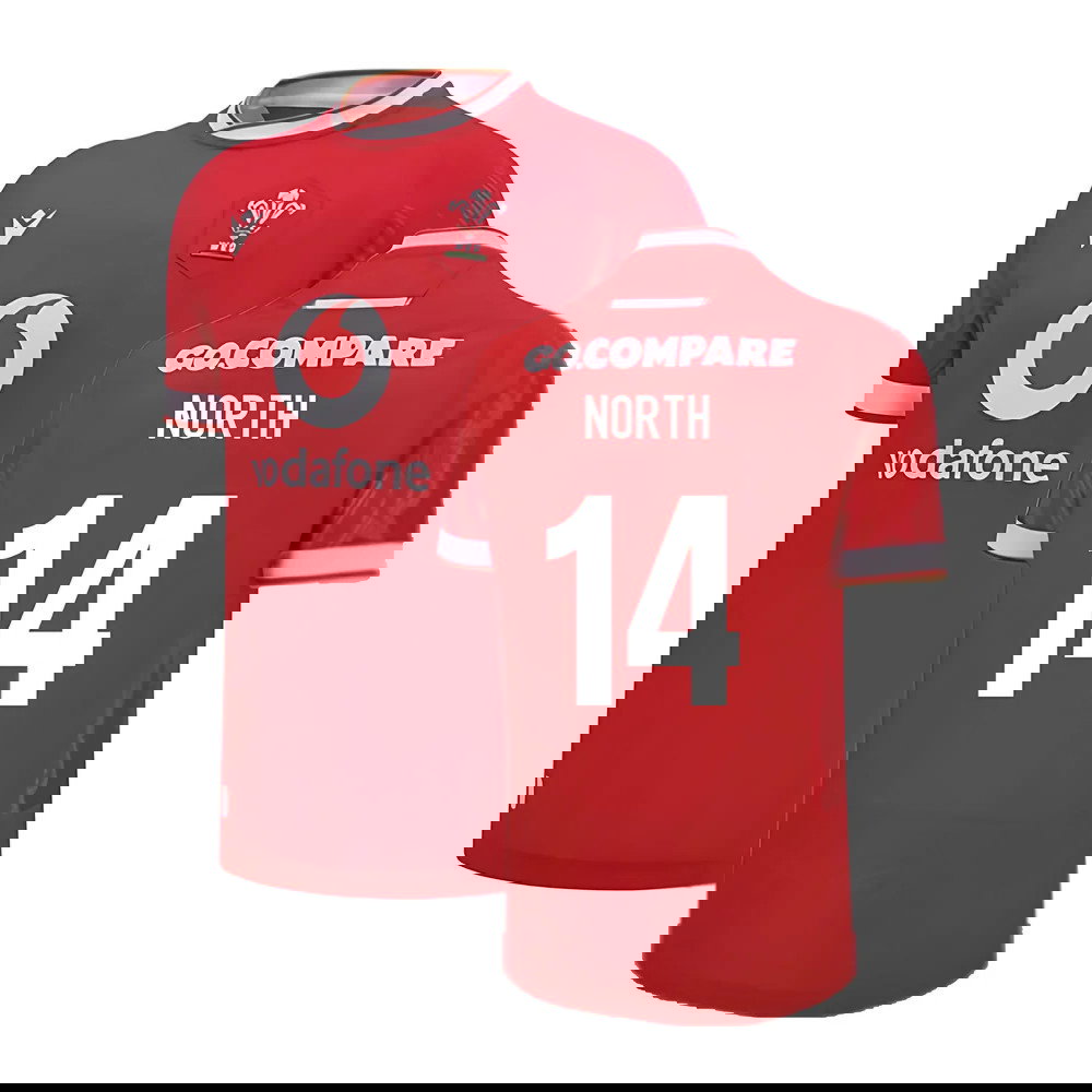 2024-2025 Wales Home Poly Replica Rugby Shirt (North 14)