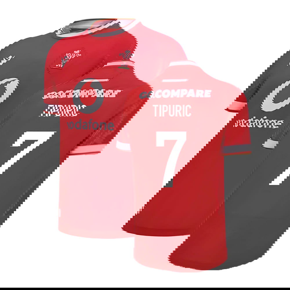 2024-2025 Wales Home Poly Replica Rugby Shirt (Tipuric 7)