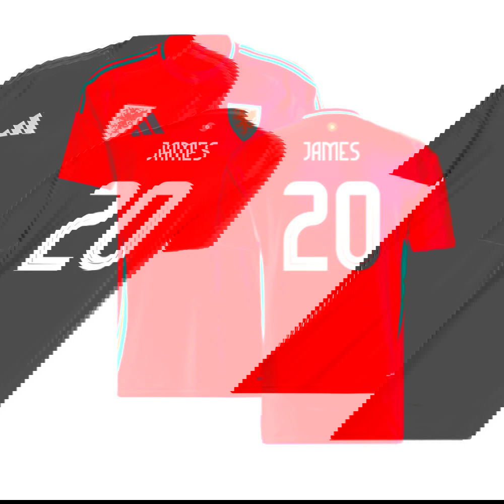 2024-2025 Wales Home Shirt (James 20)