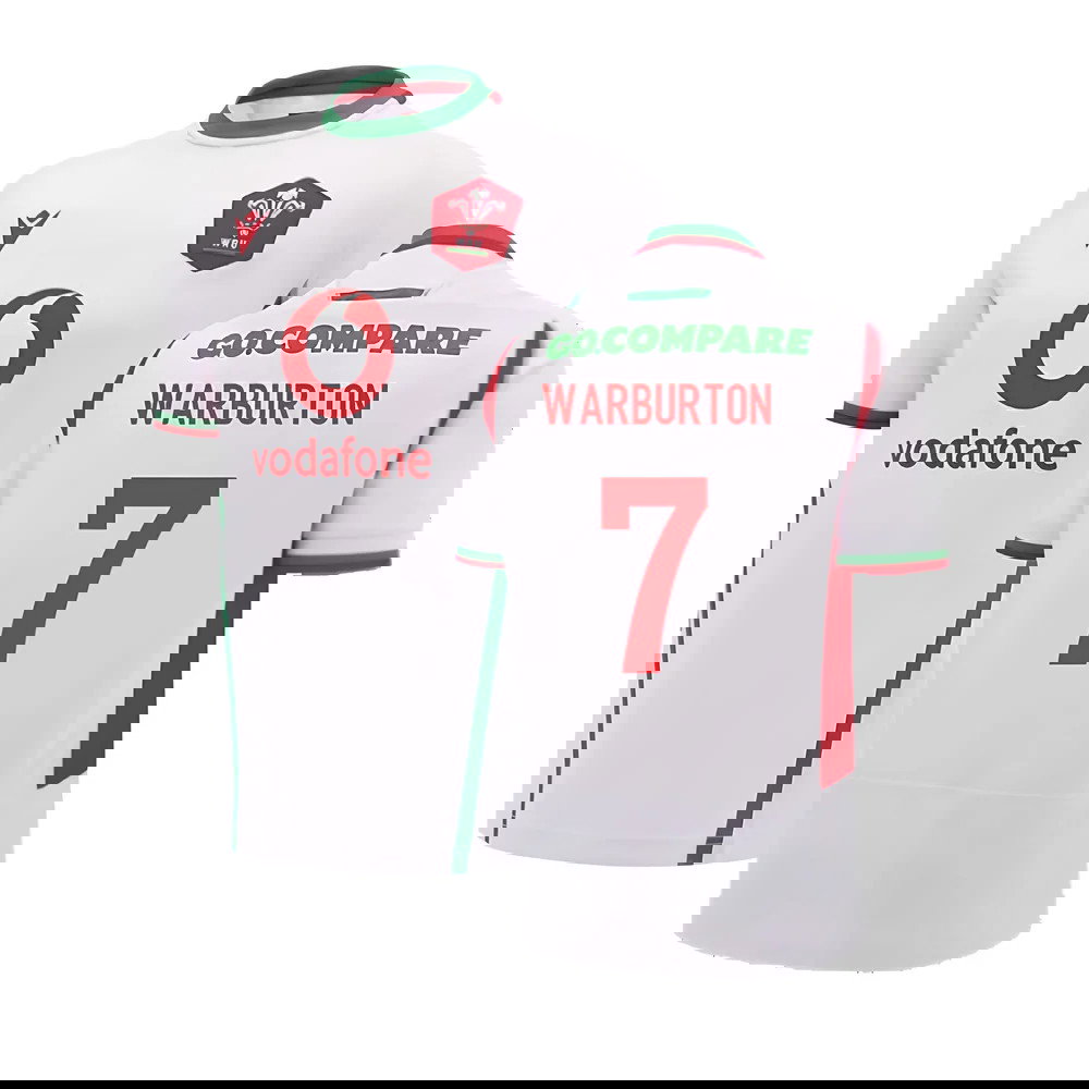 2024-2025 Wales Rugby Away Replica Shirt (Warburton 7)