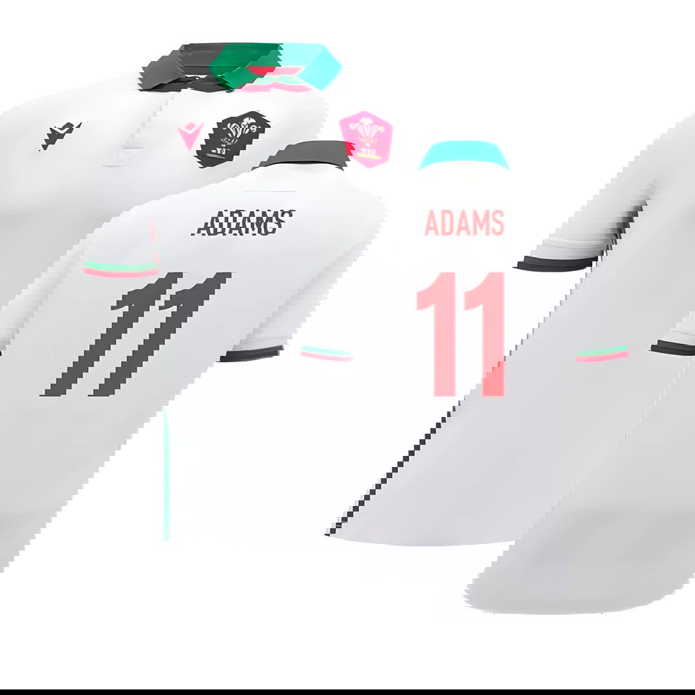 2024-2025 Wales WRU Away Cotton Rugby Shirt (Adams 11)