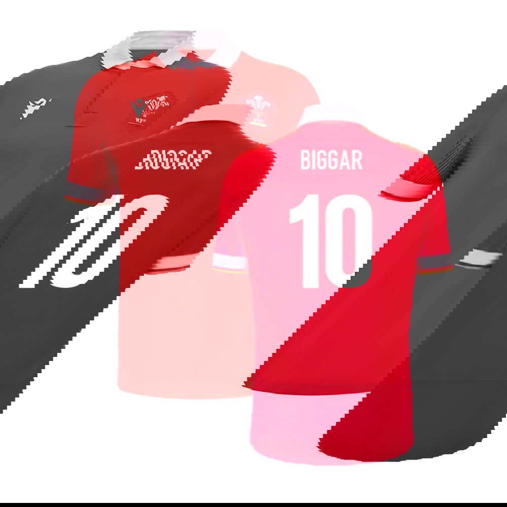 2024-2025 Wales WRU Home Cotton Rugby Shirt (Kids) (Biggar 10)
