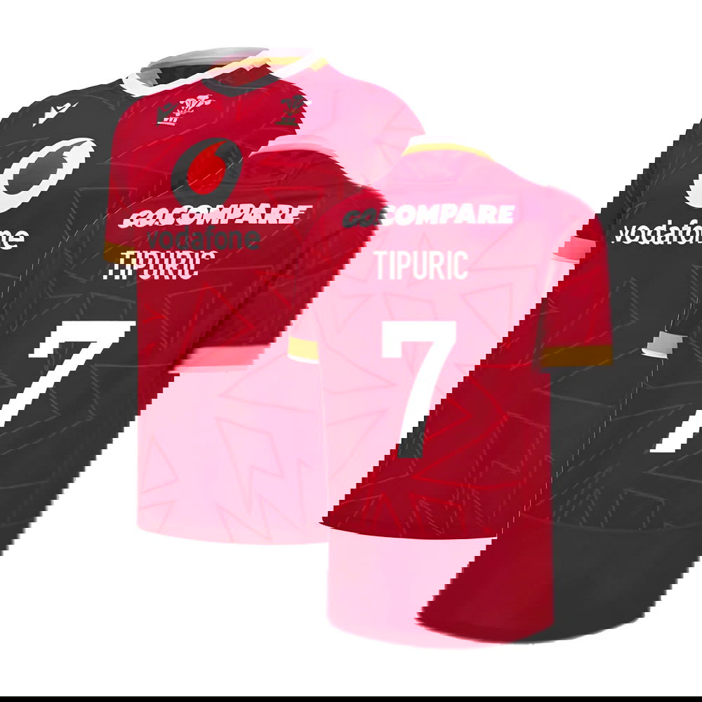 2024-2025 Wales WRU Home Pathway Poly Rugby Shirt (Tipuric 7)