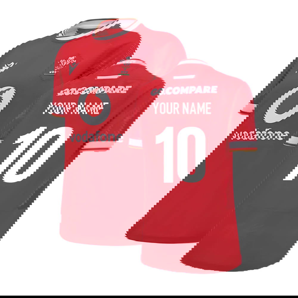 2024-2025 Wales WRU Home Replica Rugby Shirt (Womens) (Your Name)